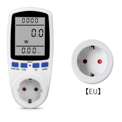 220V AC EU Digital LCD Power Meter Wattmeter Socket Wattage Kwh Energy Meter FR US UK AU BR Measuring Outlet Power Analyzer