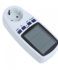 Alternative view of 220V AC EU Digital LCD Power Meter Wattmeter Socket Wattage Kwh Energy Meter FR US UK AU BR Measuring Outlet Power Analyzer