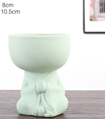 Large Caliber Unfired Ceramic Indoor Plant Air Permeable Flowerpot - Image 2