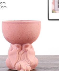 Large Caliber Unfired Ceramic Indoor Plant Air Permeable Flowerpot - Image 4