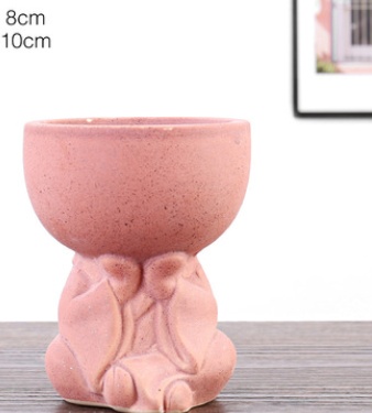 Large Caliber Unfired Ceramic Indoor Plant Air Permeable Flowerpot - Image 4