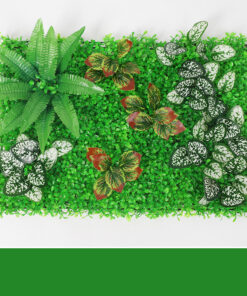 Green Plant Wall Simulation Plant Wall Artificial Fake Turf Plastic Turf Decoration Background Flower Wall