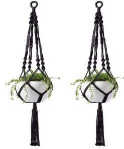 Plant-Linked Indoor And Outdoor Hanging Flowerpot Basket Cotton