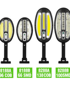 Cross-border New Solar Human Body Sensor Light Street Light Wall Light Garden Sensor Wall Light With Remote Control Outdoor Security Light