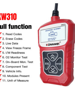 KW310 Car Diagnostic Scanner Scanner Barcode Reader Tool - Image 6