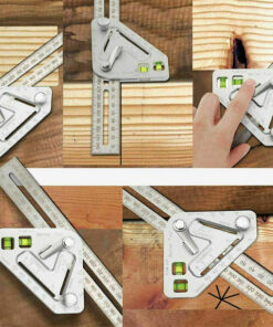 Alternative view of Triangular Level Multifunctional Woodworking Triangle Ruler Angle Ruler Revolutionary Carpentry Tool Measuring Tools