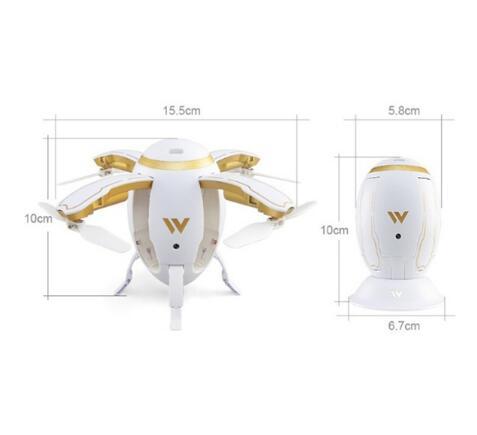 Wireless Transformable Egg Drone G-Sensor Folding RC Quadcopter W5 Aircaft - Image 2