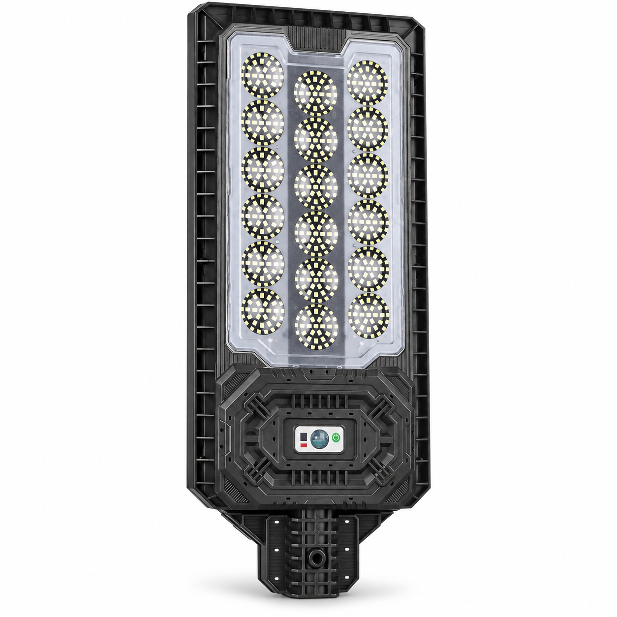 Solar Powered Motion Sensor Outdoor Light W7114 2 Black For Garden Yard Street Wall LED