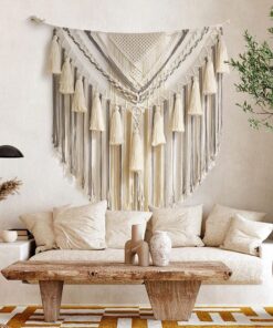 Bohemian Lace Wall Hanging Decorative Panel Handmade - Image 6