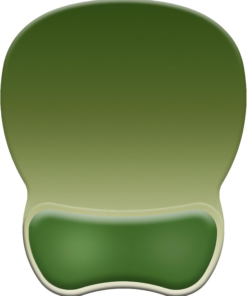 Ergonomic Mouse Pad with Wrist Rest, Comfortable Gel Concave Mouse Pad with Non-Slip Base, Pain Relief Mouse Pads with Smooth Wrist Support for Office & Home (Gradient Green)