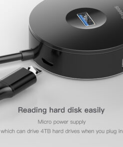 Alternative view of hub notebook usb adapter hub round box