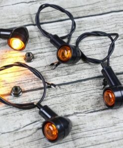 Retro Motorcycle Modified LED Mini Turn Signal Light Turning Light
