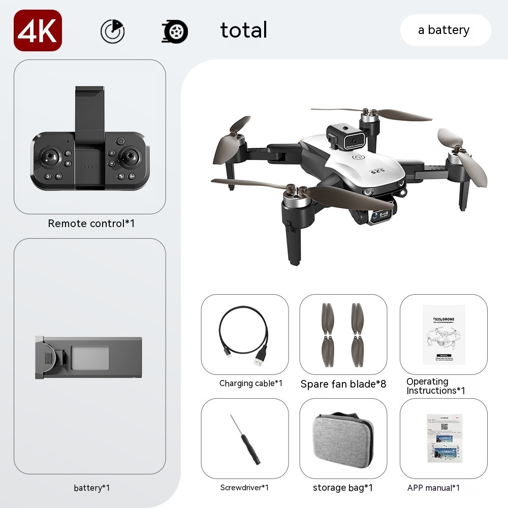 Folding UAV Obstacle Avoidance Optical Flow Hover Quadcopter Electric Lens Remote Control - Image 9