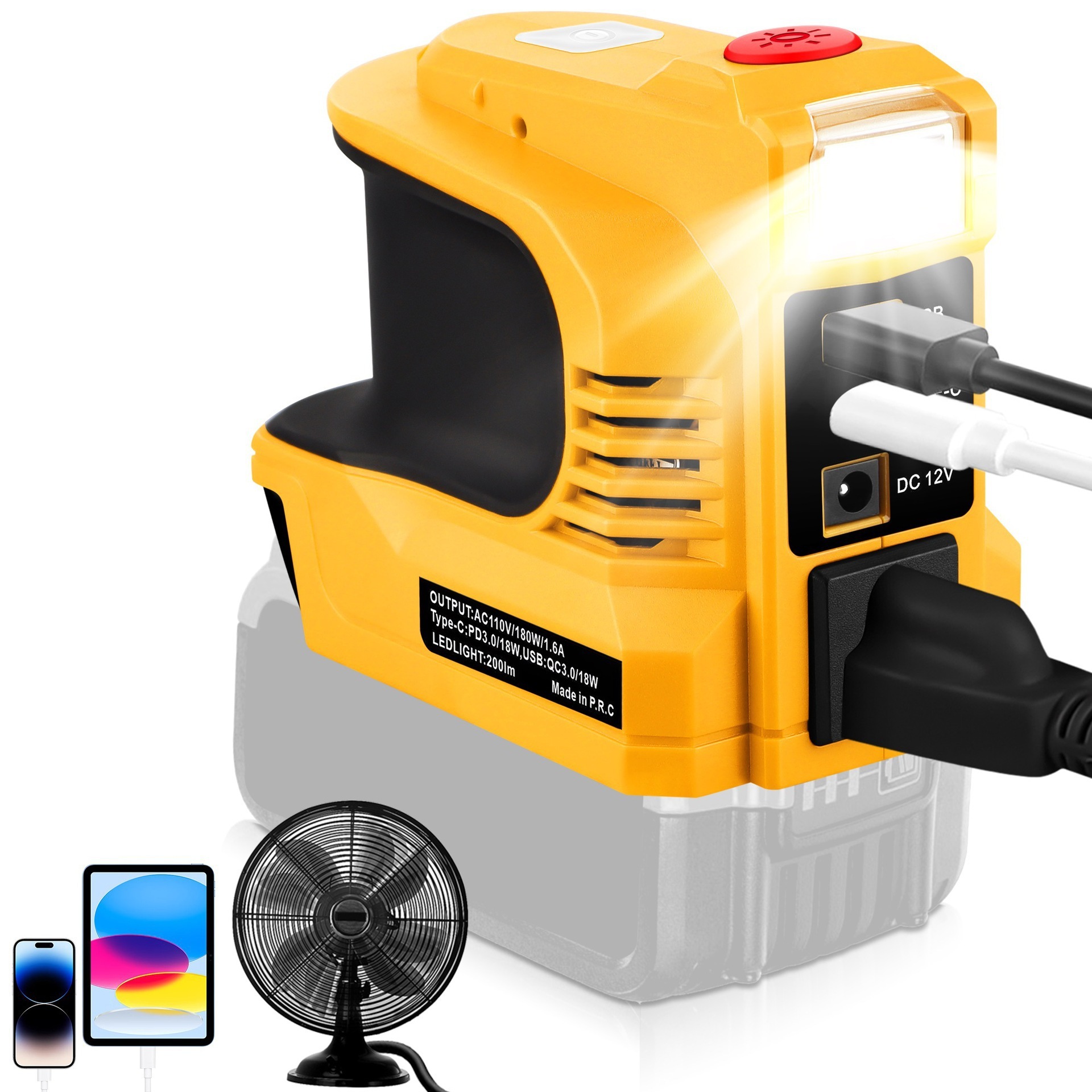 Car Inverter With DC Connector And USB Type-C Outlet - Image 7