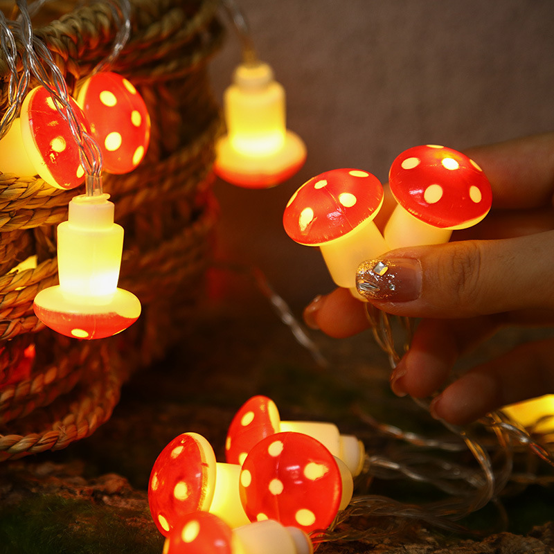 LED Mushroom Lighting Chain Holiday Decoration - Image 2