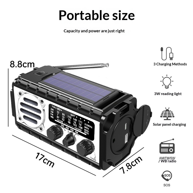 New Solar-Powered Multifunctional Emergency Radio - Image 3