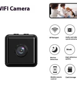 Alternative view of Mini Square Wireless WiFi Camera - Portable Small Security Cam with Remote View Support for Home Office Surveillance