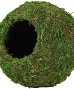 Alternative view of Mossy Caves, Artificial Green Moss Caves Hide for Pet Reptile Frogs and Snakes, Terrarium & Vivarium Decor, Crested Gecko Tank Decor (4" - Woodland Green)