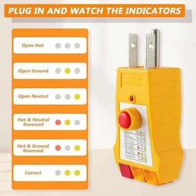 Outlet Circuit Tester For Grounding Products