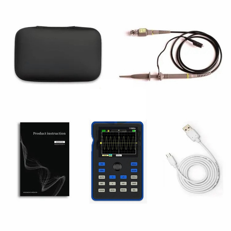 2.4inch Screen Digital Oscilloscope 500 MSs Sampling Rate 110MHz - Image 5