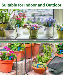 Solar Irrigation System for Garden Balcony Automatic Drip Irrigation System DIY Garden Watering System Drip Hose Irrigation - Image 6
