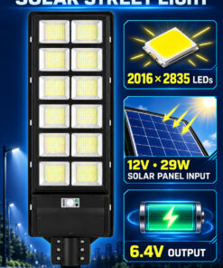 Alternative view of W767 6 Solar LED Light For Patio Yard Lighting Wholesale Supplier Powered 29W Street IP65