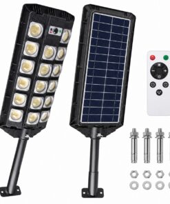Solar Powered Rechargeable Motion Sensor LED Work Light 4500mAh For Auto W7100A 6 5W Street