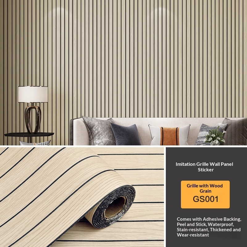 Wall Decor Self-Adhesive Grid Panel Wall Sticker - Image 6