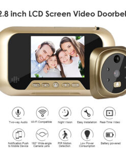 2.8 Inch Infrared Night Vision Camera Video Intelligent Electronic Peephole Visual Peephole Doorbell - Image 3