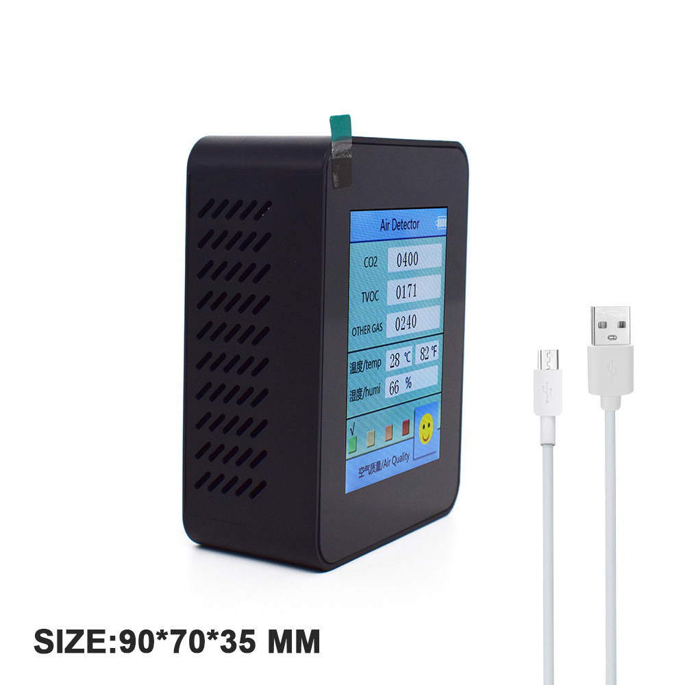 Air Detector Quality Co2 Tvoc Temperature Humidity Vibao - Image 2
