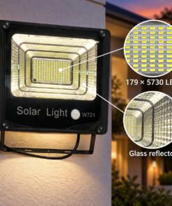 Alternative view of Solar Powered LED Work Light 120W For Auto W724 2x 32650 Battery Street Remote Control