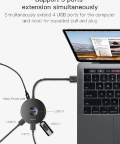hub notebook usb adapter hub round box - Image 3