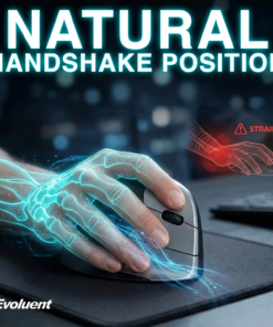 Alternative view of – the World'S Original Vertical Mouse – VMC Classic Wireless Usb/Bluetooth Ergonomic Mouse Right Hand M-L, Sculpted Comfort, 4 Speeds, Non-Programmable Copy & Paste Buttons
