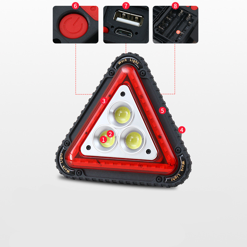 Triangular red warning light - Image 5