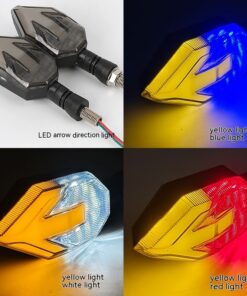 Alternative view of Arrow-shaped LED Motorcycle 12v Electric Vehicle Modification Direction Signal Lamp Arrow Turn Signal