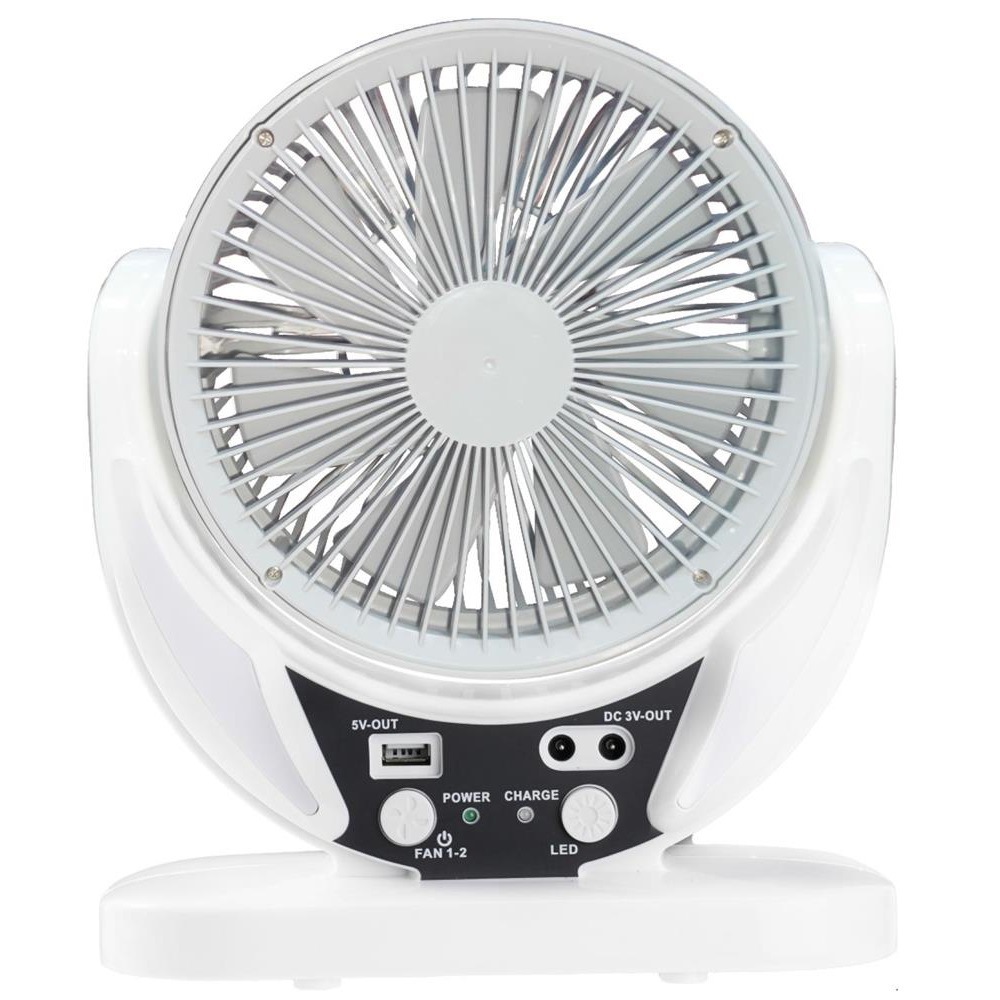 Solar Charging Emergency Fan With LED Lighting - Image 4
