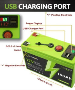 Portable Rechargeable Battery Belt USB Display Port Multipurpose Backup Power Supply - Image 3