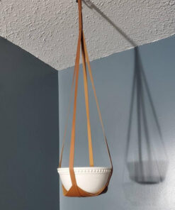 Leather Hanging  Basket Indoor Plant Planter Hammock