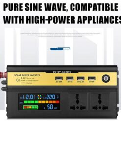 Alternative view of 1000W2000W12V Battery Display Smart Display Car Inverter