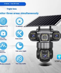 Alternative view of Solar Trinocular Wireless Camera Monitoring
