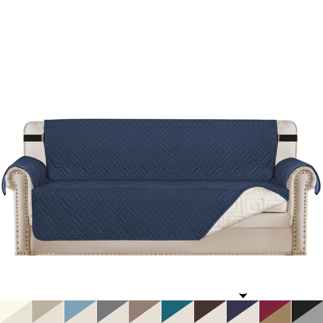 Recycled Grid Breathable Thickened Waterproof Pet Sofa Cushion - Image 10