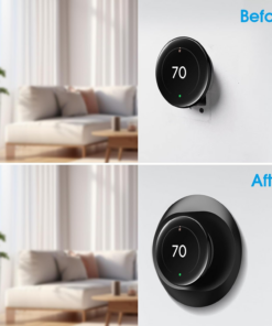 Wall Plate Cover for Google Nest Learning Thermostat 4Th Gen, Black - Image 4