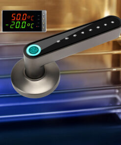 Compatible With Apple, Fingerprint Door Lock Smart Bluetooth Password Handle Lock APP Unlock Keyless Entry Works With IOS Android