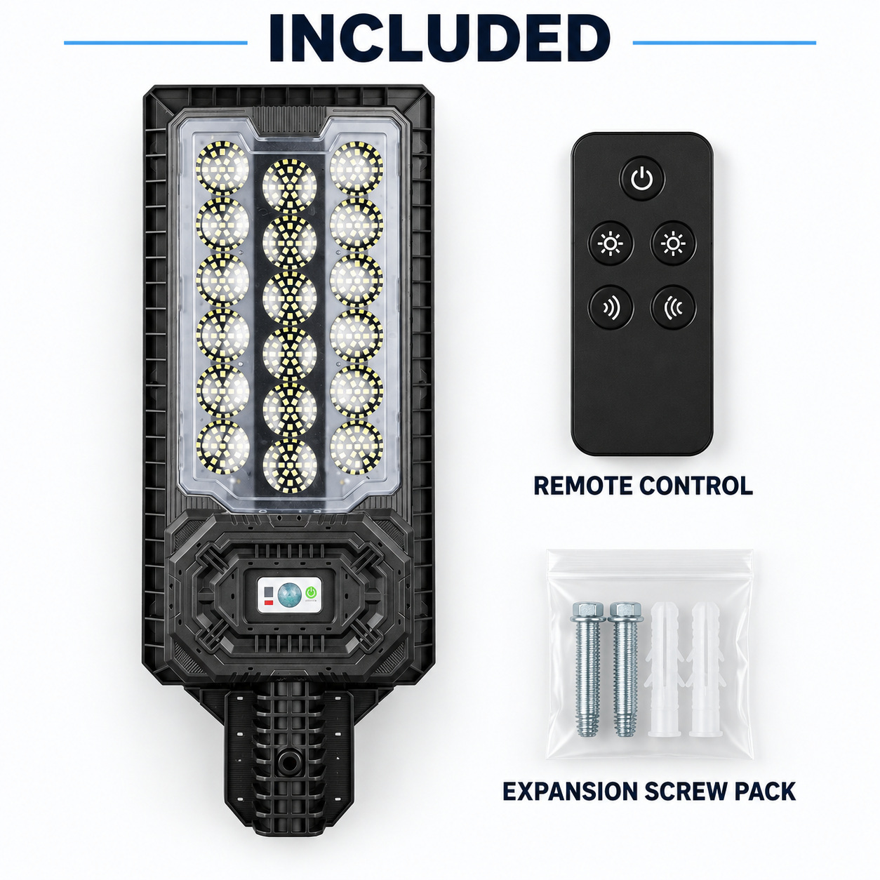 Solar Powered Motion Sensor Outdoor Light W7114 2 Black For Garden Yard Street Wall LED - Image 7