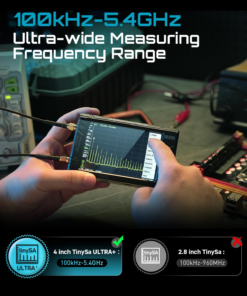 Alternative view of Tinysa Ultra+ ZS406 Spectrum Analyzer, 4.0 Inch 100Khz to 5.4Ghz Handheld Tiny Frequency Analyzer with 32Gb Card, 2-In-1 Signal Generator MF/HF/VHF UHF Input,V0.4.6.1,2025 Upgraded