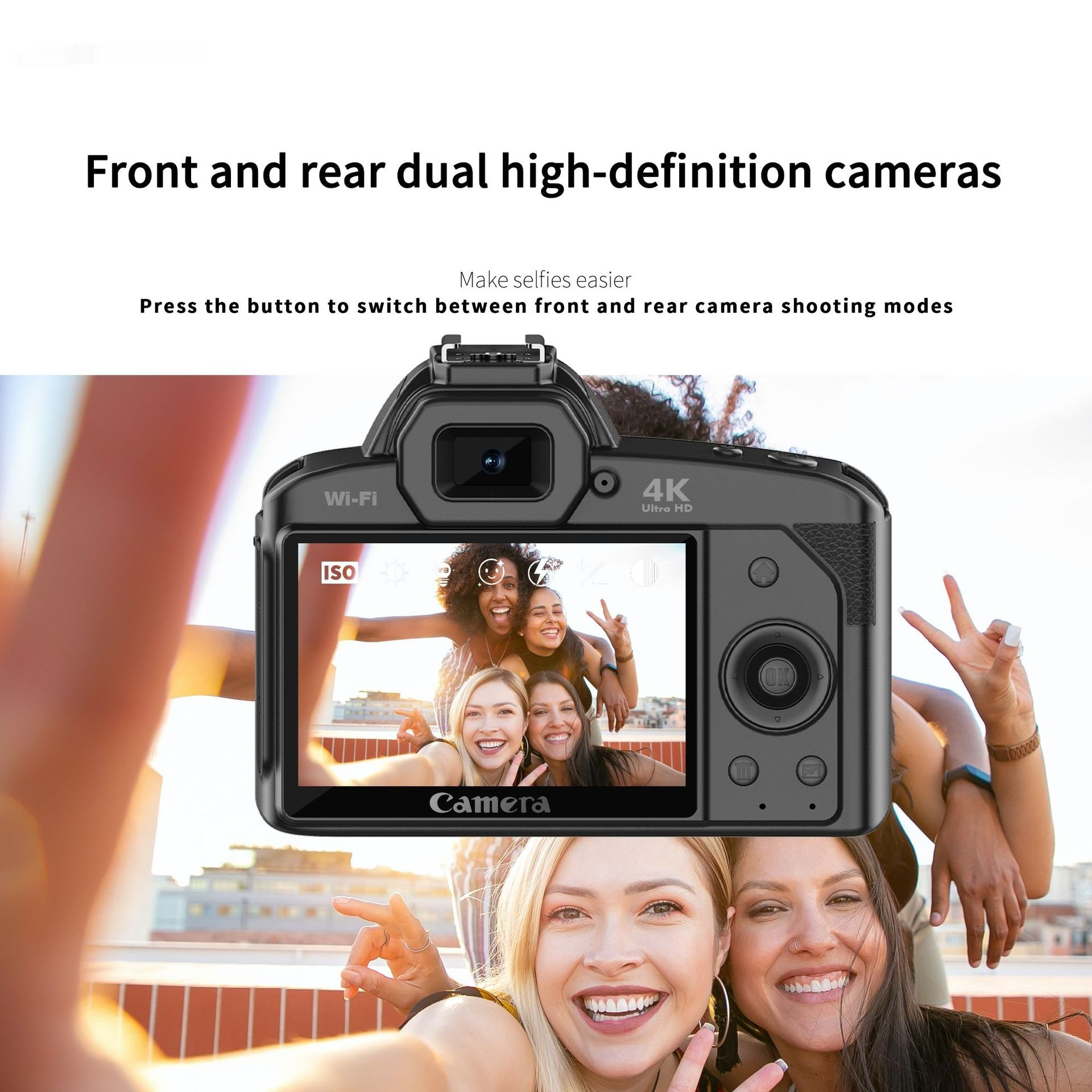 Million Pixels D5 HD Wifi Digital Camera 4K Night Vision - Image 4