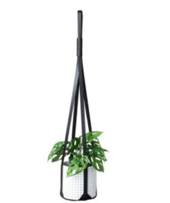 Alternative view of Leather Hanging  Basket Indoor Plant Planter Hammock