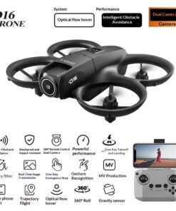 D16 Mini Drone Aerial Photography Dual-Camera Obstacle-Avoidance Racing Drone - Image 4