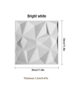 Alternative view of 3D solid background wall panel