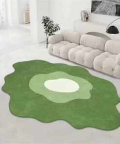 Alternative view of Bedside Rug Mat Home Use Cream Style Floor Mat
